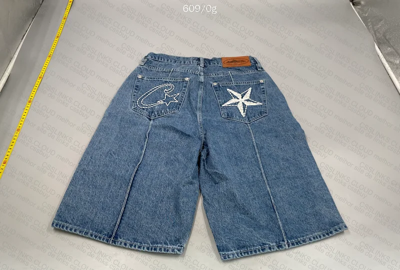 Denim shorts jeans corteiz 3