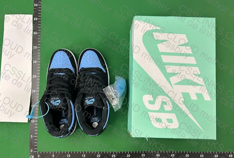 Dunk black e university blue 3