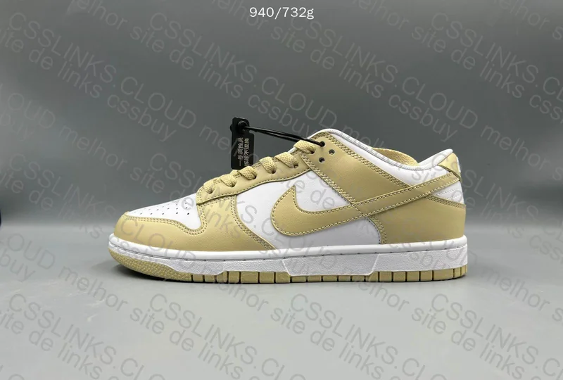 DUNK Gold and White 2