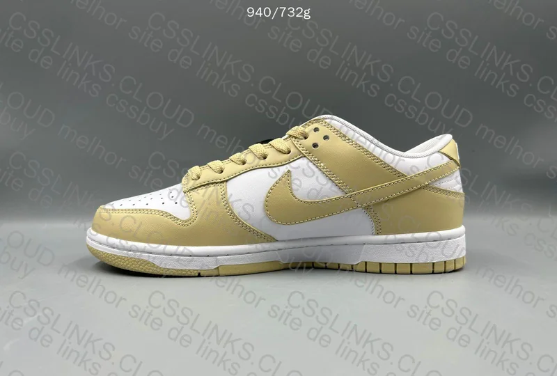 DUNK Gold and White 5