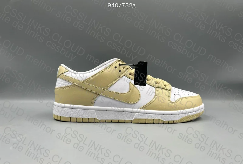 DUNK Gold and White 6