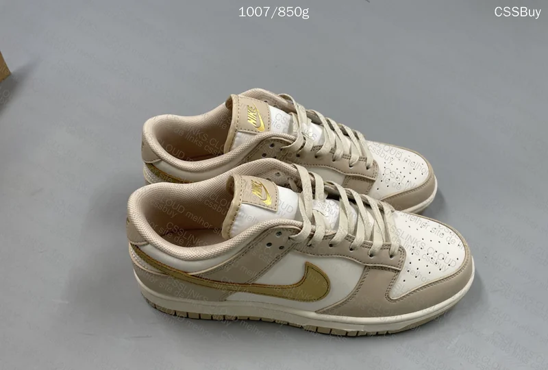 Dunk Gold Swoosh + LV Wallet