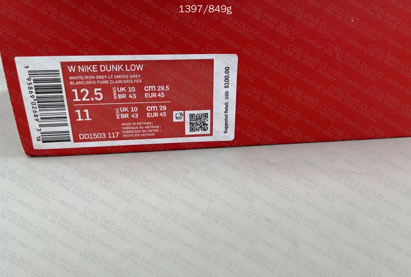 Dunk Light Smoke Grey 9