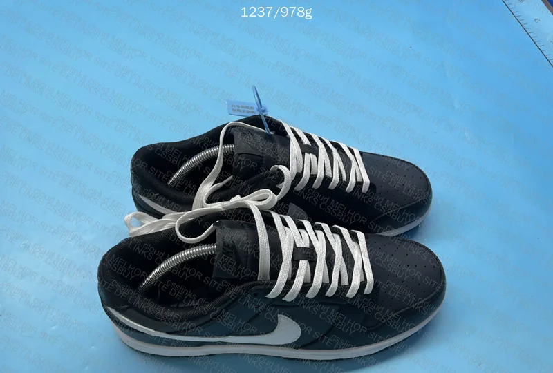 Dunk Low Black and White 3