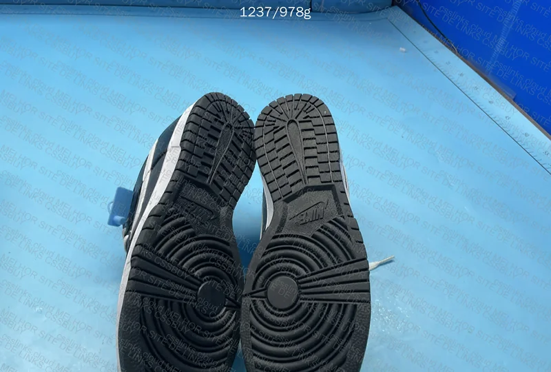 Dunk Low Black and White 6