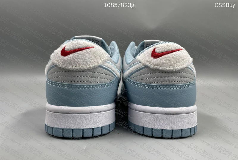 DUNK LOW FLEECE SWOOSH WORN BLUE 3