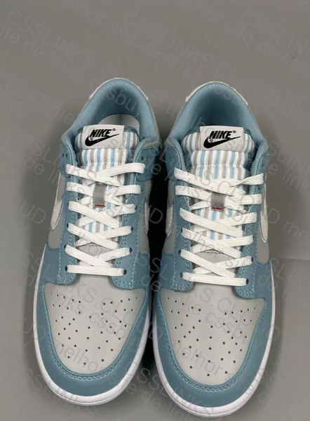 DUNK LOW FLEECE SWOOSH WORN BLUE 5