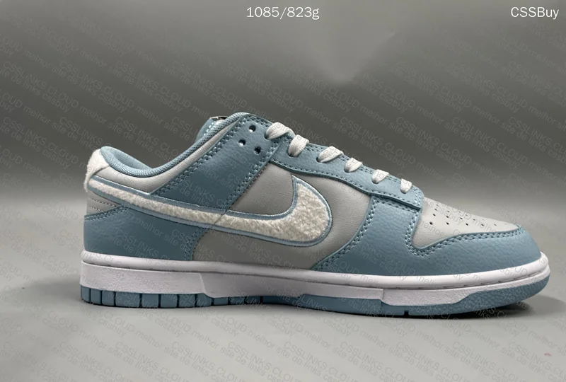 DUNK LOW FLEECE SWOOSH WORN BLUE 6