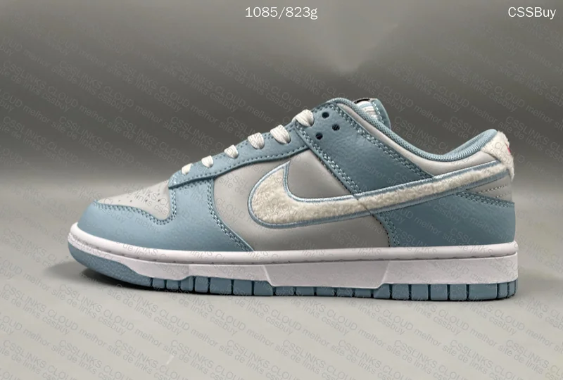 DUNK LOW FLEECE SWOOSH WORN BLUE 7