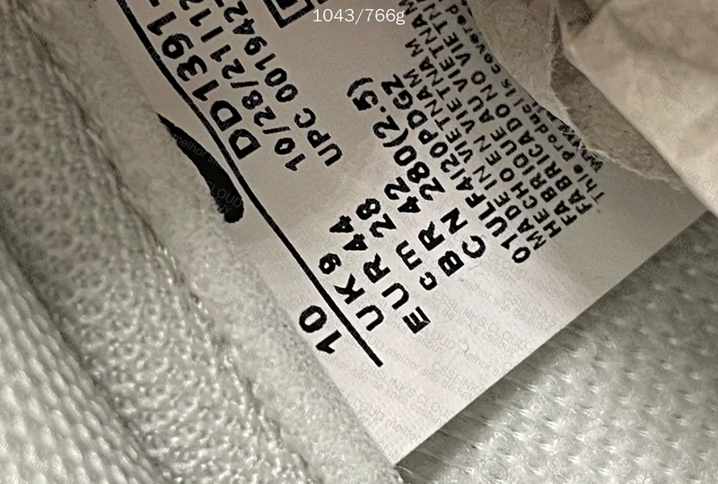 Dunk Low Gray and White 10