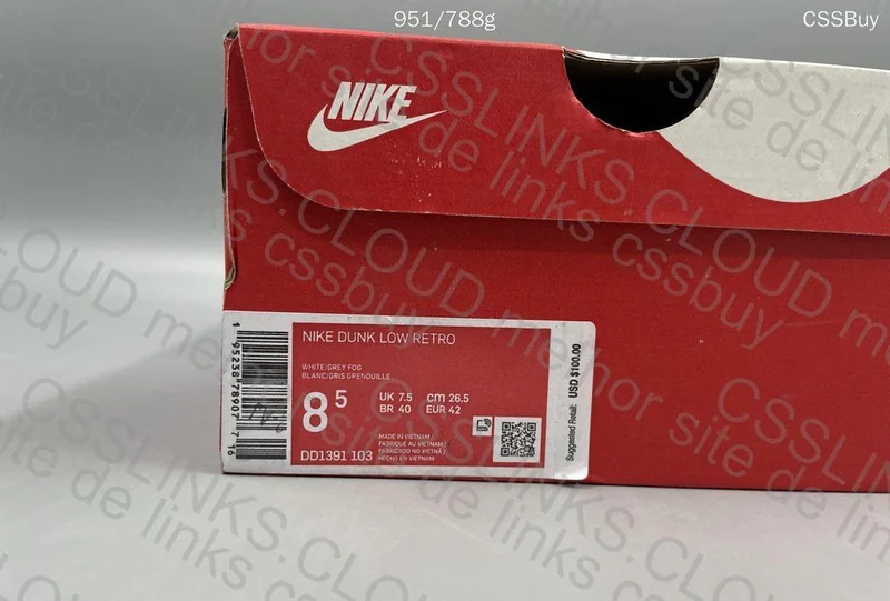 Dunk Low Grey FOG NEW VT 4