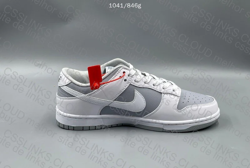 Dunk Low Grey White 3