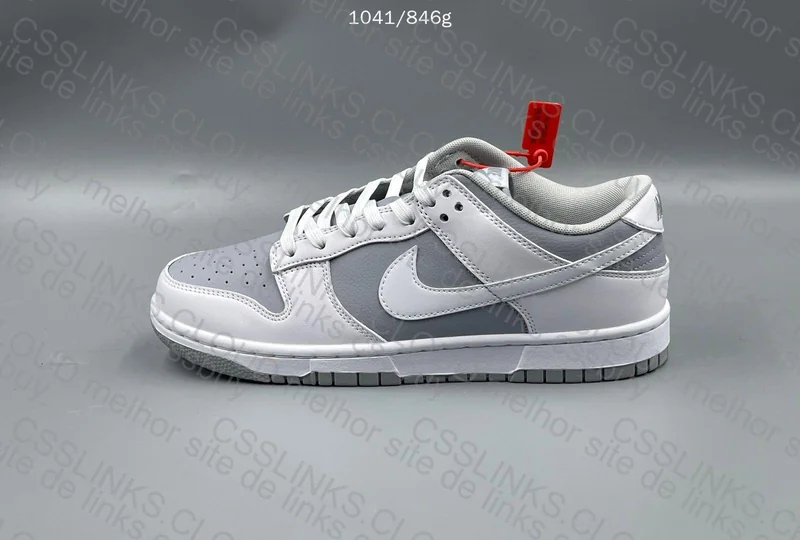Dunk Low Grey White 4