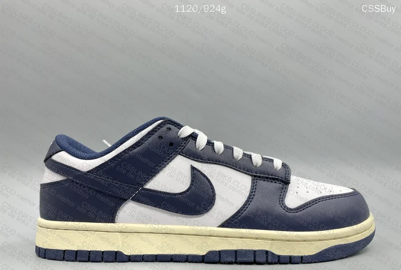 Dunk Low Midnight Navy and White