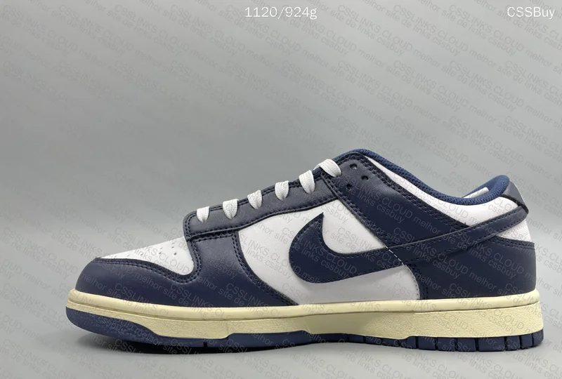 Dunk Low Midnight Navy and White 2