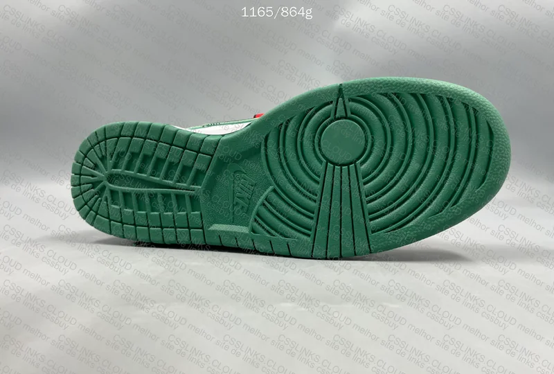 Dunk Low Off-White "Pine Green" 2