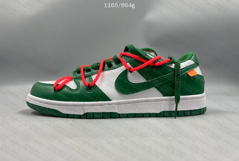 Dunk Low Off-White "Pine Green" 6