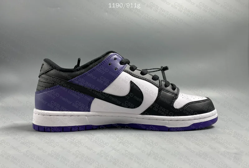 Dunk low SB black and purple 5