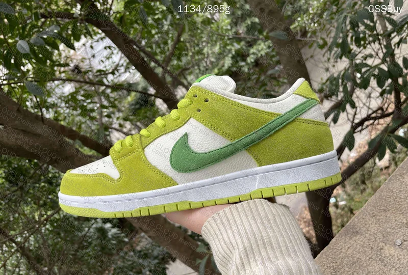 dunk low sb green apple 2