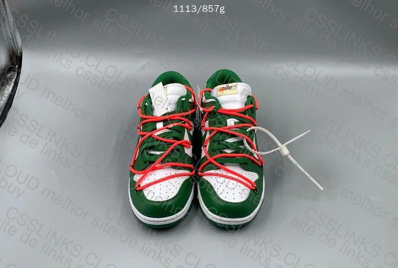 Dunk Low x Off-White Pine Green