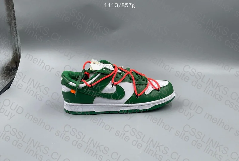 Dunk Low x Off-White Pine Green 3