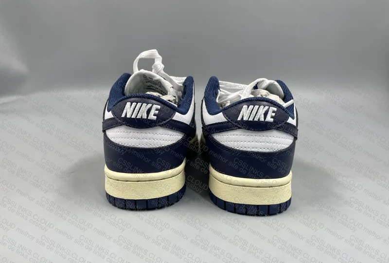 Dunk Navy Vintage (ajuda c swoosh, posicionamento...)