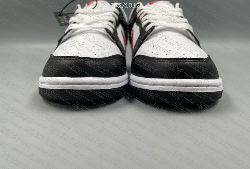 Dunk Panda Red Swoosh 7