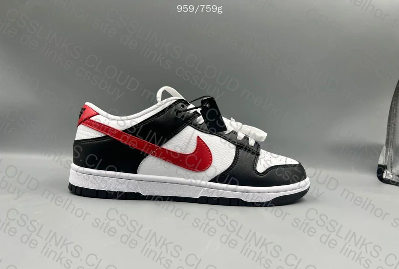 Dunk Panda Red Swoosh 6
