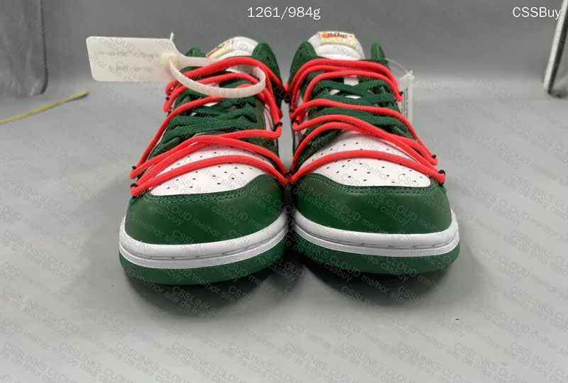 dunk pine green ow 2