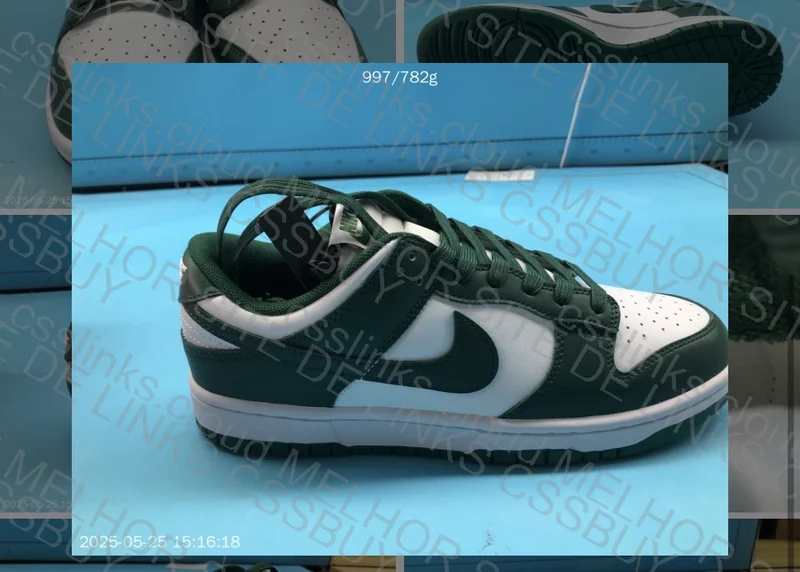 Dunk Green M (Strange Swoosh?) 4