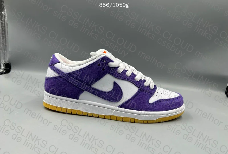 Dunk White Purple 8