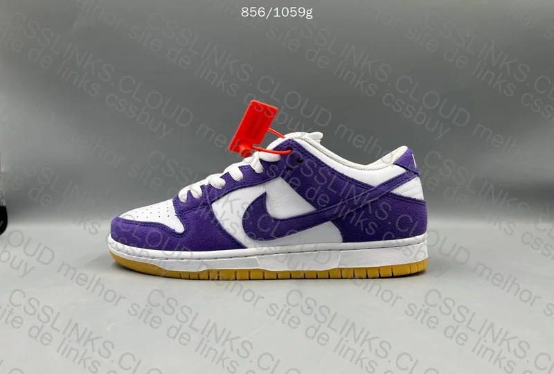 Dunk White Purple 9