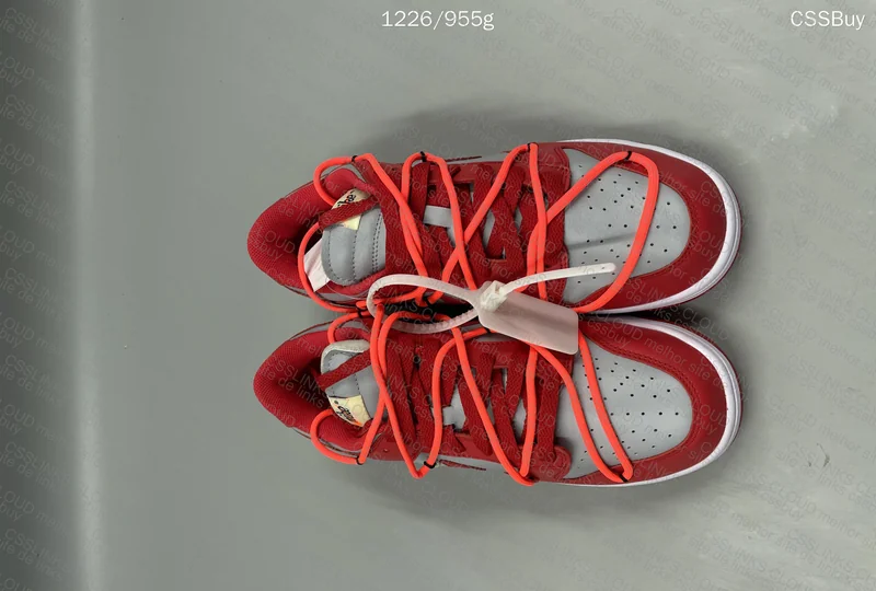 DUNK X OFF WHITE UNIVERSITY RED*