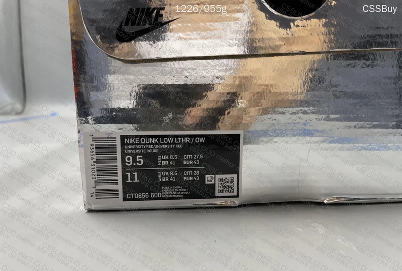 DUNK X OFF WHITE UNIVERSITY RED* 10