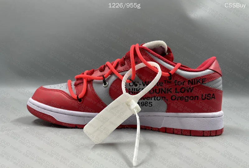 DUNK X OFF WHITE UNIVERSITY RED* 4