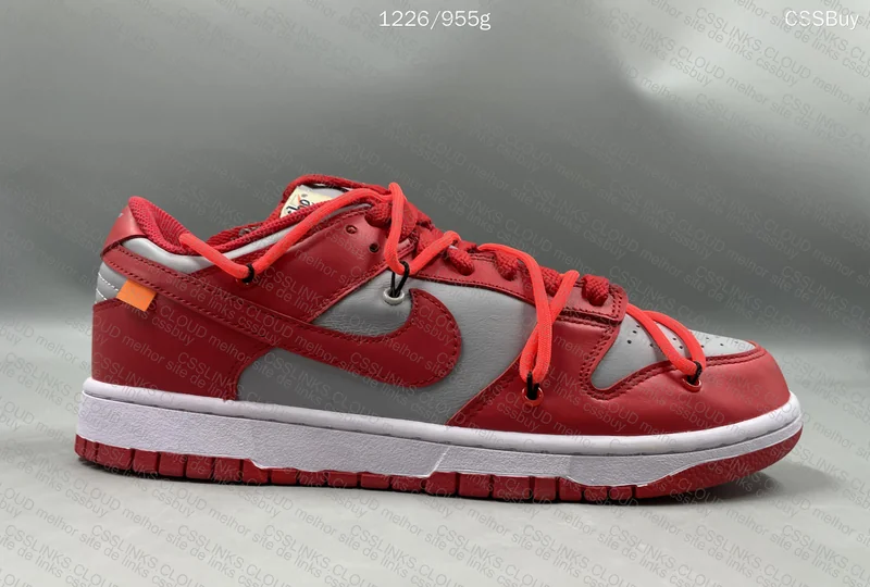 DUNK X OFF WHITE UNIVERSITY RED* 5