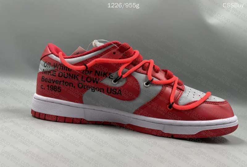 DUNK X OFF WHITE UNIVERSITY RED* 7