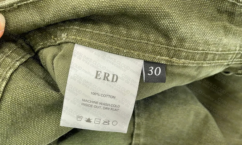 ERD Straight Leg Distressed Denim Trousers