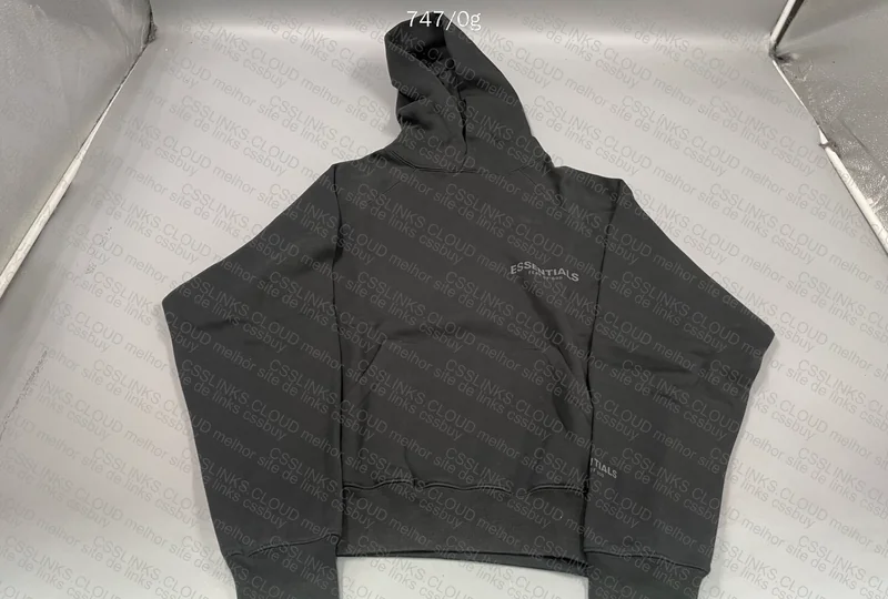 ESSENTIALS HOODIE 2021 BLACK 6