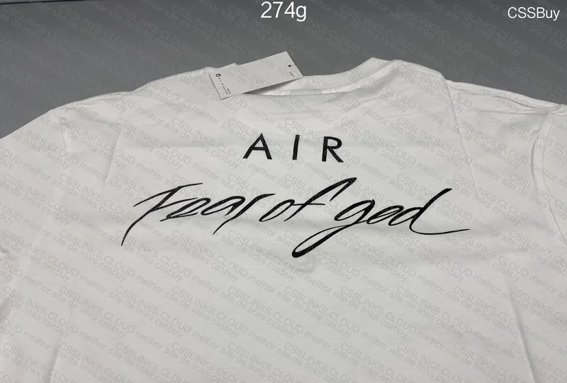FEAR OF GOD X NIKE AIR FOG T-Shirt White
