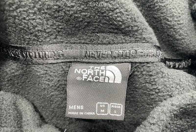 TNF ZOK Black Fleece (with Measurements) 5