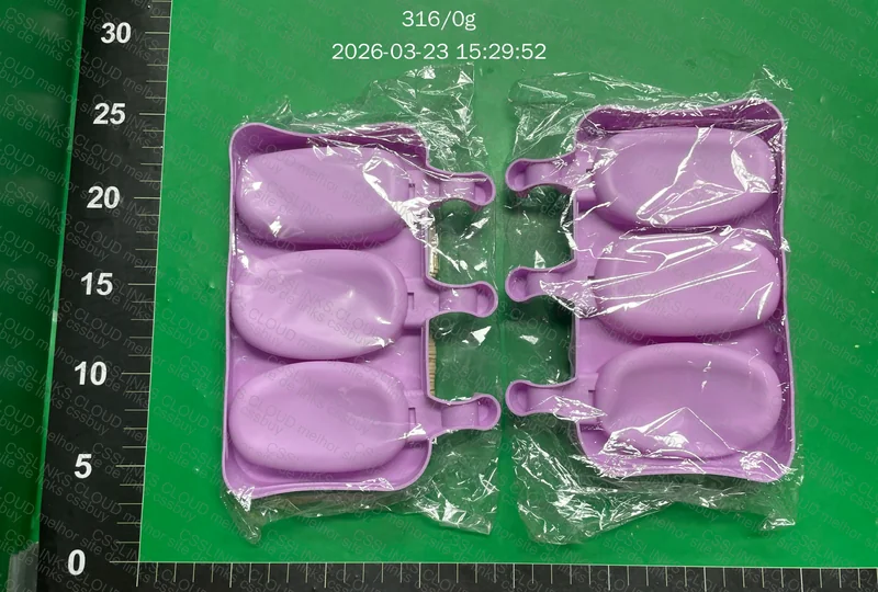 Forma de silicone tripla paleta mexicana + 100 palitos