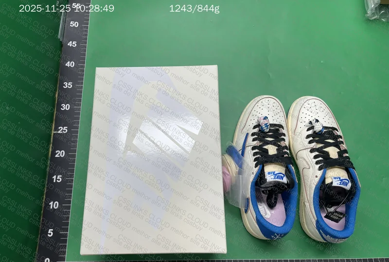 Fragment x Travis Scott x Air Jordan 1 Low OG SP Sail Military Blue