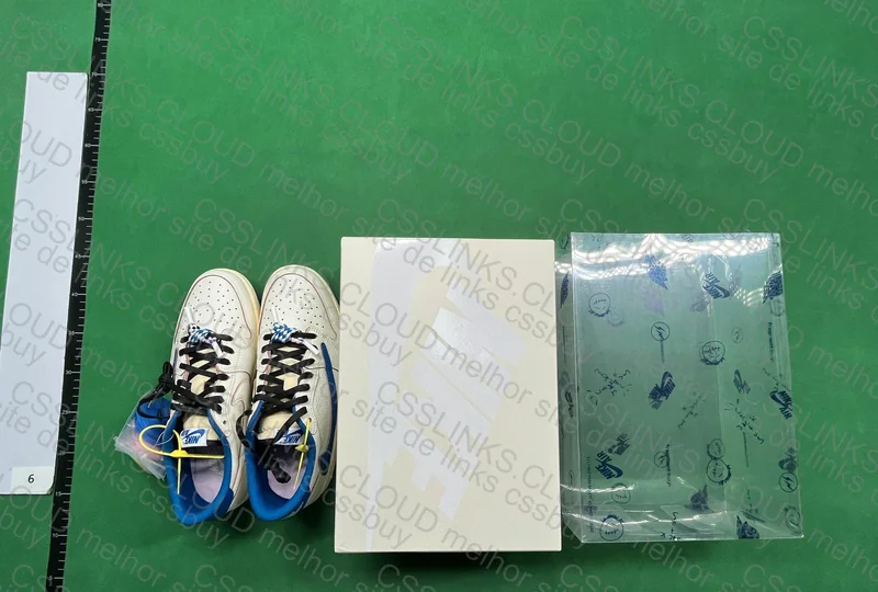 Fragment x Travis Scott x Air Jordan 1 Low OG SP Sail Military Blue