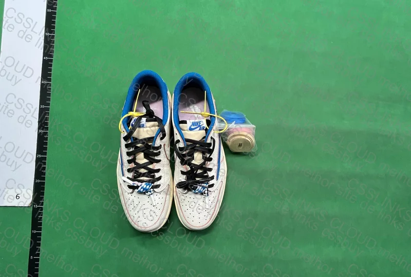Fragment x Travis Scott x Air Jordan 1 Low OG SP Sail Military Blue 6
