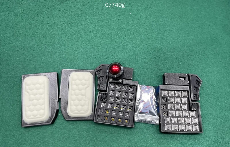 Teclado Sofle Split CCK Ball com trackball 2
