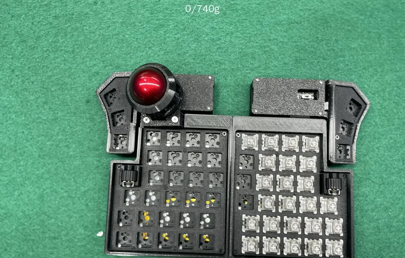 Teclado Sofle Split CCK Ball com trackball 3