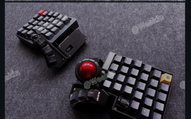 Teclado Sofle Split CCK Ball com trackball 4