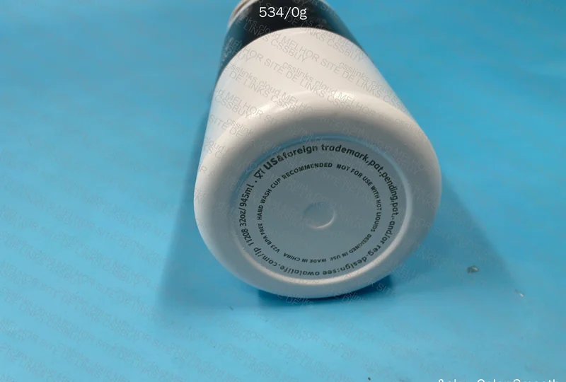 Black, White and Gray Owala Bottle 5