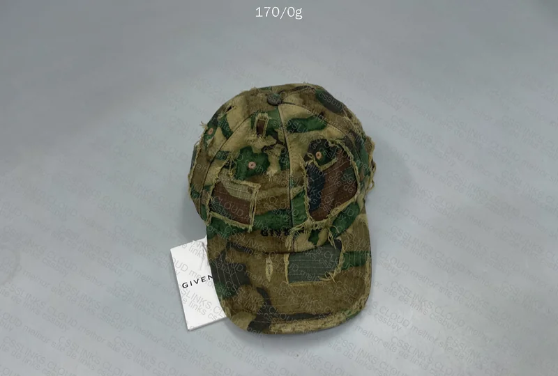 Givenchy Camouflage Distressed Cap 2